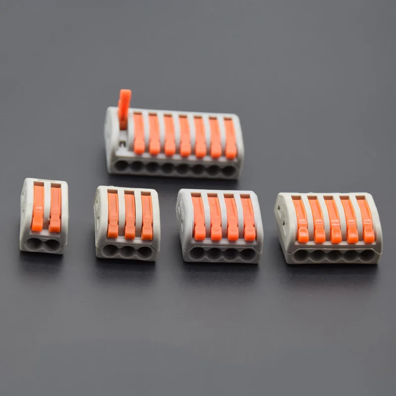 

10pcs 0.08-2.5mm222 fast wire Connectors,Universal Compact Wiring Connector, push-in Terminal Block PCT-212 213 214 215 218