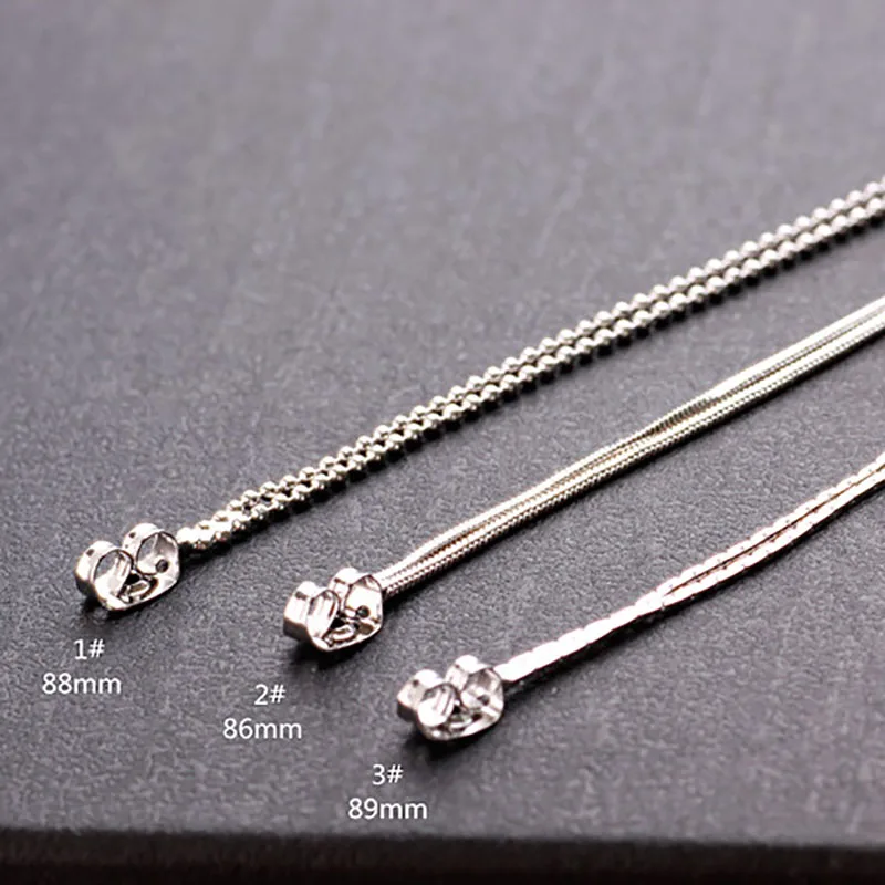 10p diy серьги, медная цепочка, пряжка-бабочка, простая металлическая тонкая цепочка, корейские серьги с кисточками для женщин, кулон, домашнее ювелирное изделие