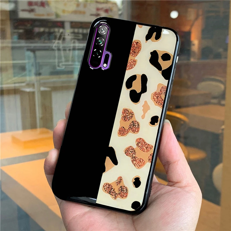 Чехол с леопардовым принтом для Huawei Honor 8 9 10 20 Lite 7X 8X Max 7A Play 3 10i 20i чехол V30 Pro View V20 V10 V9