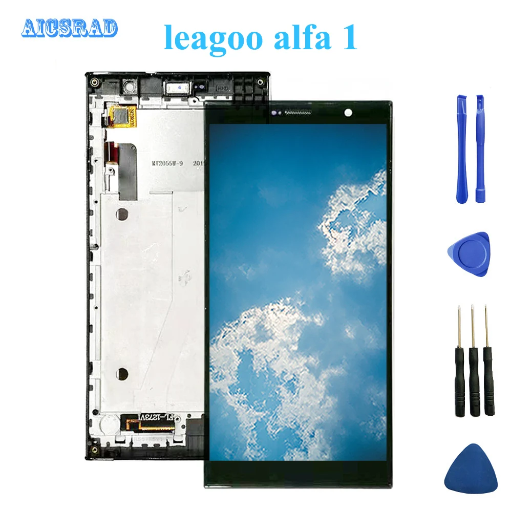 Высококачественный ЖК-дисплей с рамкой для Leagoo Alfa 1 alfa1 + сменный сенсорный экран в