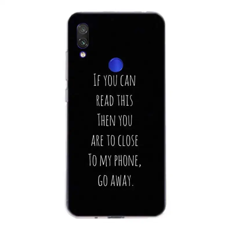 С надписью Don't Touch My сотовый силиконовый чехол для спортивной камеры Xiao mi Red Note 7 6