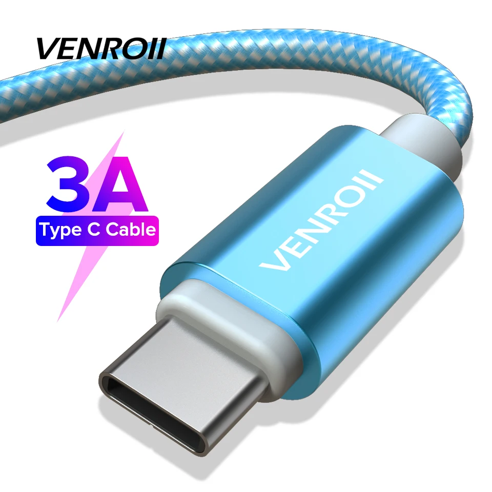 Кабель типа USB C для быстрой зарядки Samsung Galaxy S10 S9 S8 1m 2m 3m Type зарядное устройство