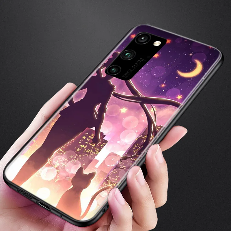 

Silicone Cover Anime SailorMoon Phone Case For Honor 9 9X Lite 9S 9A 9C 8 8A Prime 8X MAX 20 30 7A 7C Pro Plus Phone Case