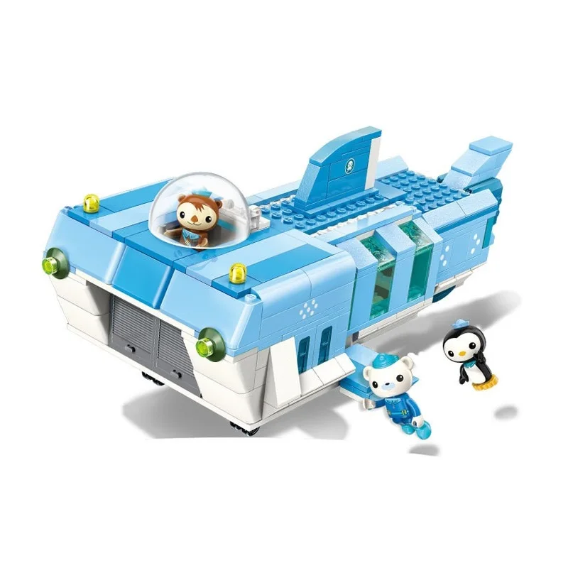 

The Octonauts Serise White Shark Mobile Base Bricks Building Blocks Toys for Children Gifts Cartoons Animation Model 404Pcs