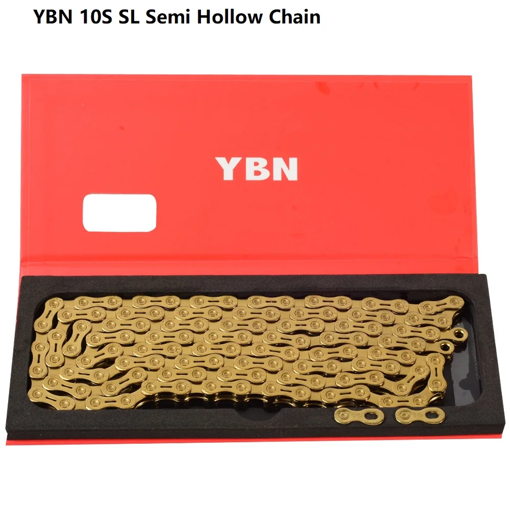 YBN велосипедной цепи 10 Скорость 116L инструмент для демонтажа велосипеда (SL золото