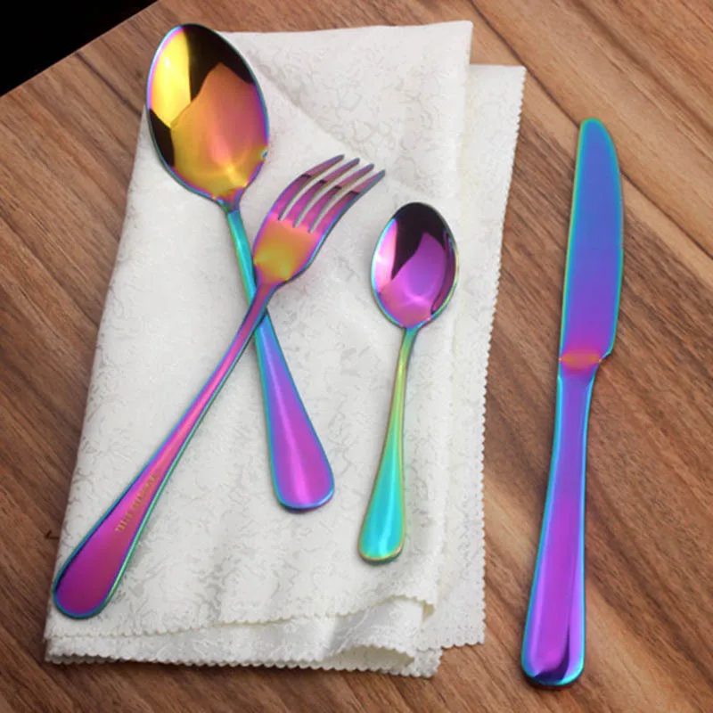 Столовые приборы из нержавеющей стали свадебная ложка вилка столовые дорожный