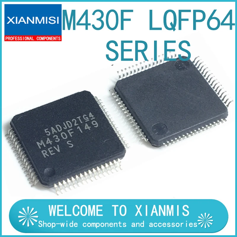 

5 шт., M430F, MSP430F149IPMR, 135, 148, 156, 167, LQFP64