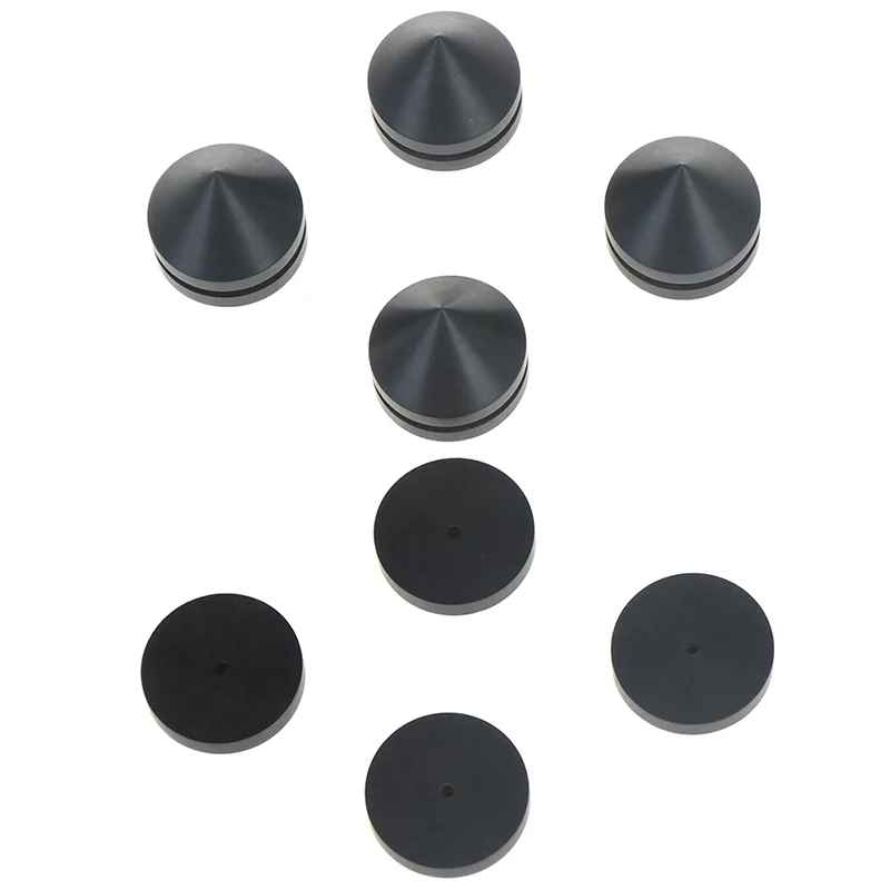 Новый 4 шт. черный динамик шип изоляционный конус деревянная медная подставка для