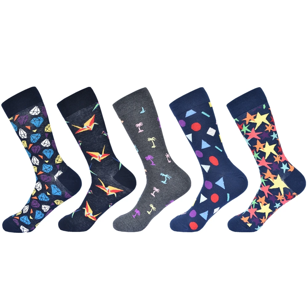 Мужские носки новинка 2019 высококачественные удлиненные и увеличивающие модные