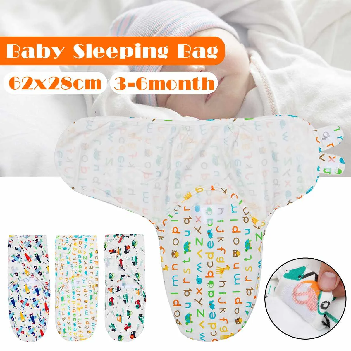 

Спальный мешок для младенцев 0-3 месяцев, пеленка для новорожденных, теплое одеяло, спальный мешок для младенцев из чистого хлопка, мягкая сп...