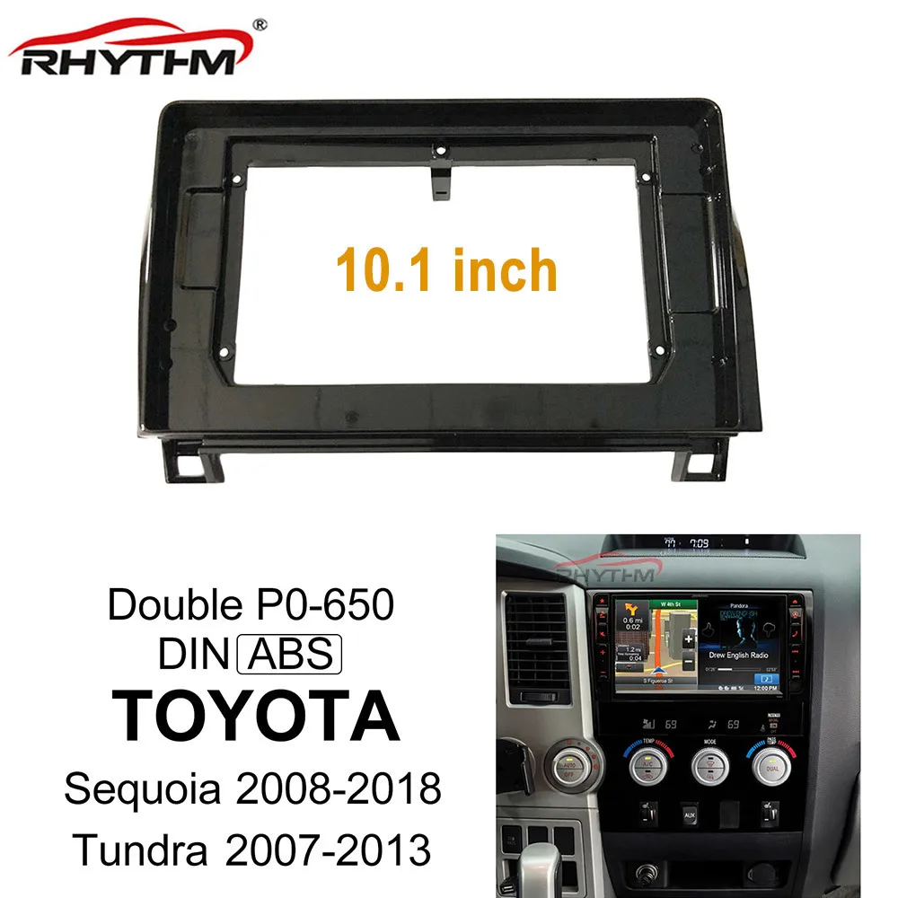 Автомобильная панель для TOYOTA Sequoia 2008-2018 двойная Din рамка dvd приборная аудио фитинг