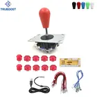 DIY аркадный джойстик 2-контактный кабель 24 мм30 мм кнопки USB плата кодировщика ПК цветной овальный шар верхняя часть