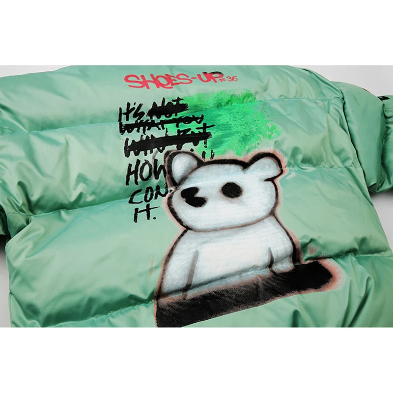 Зимняя мужская куртка Толстая теплая парка куртки Женская Модная молодежная