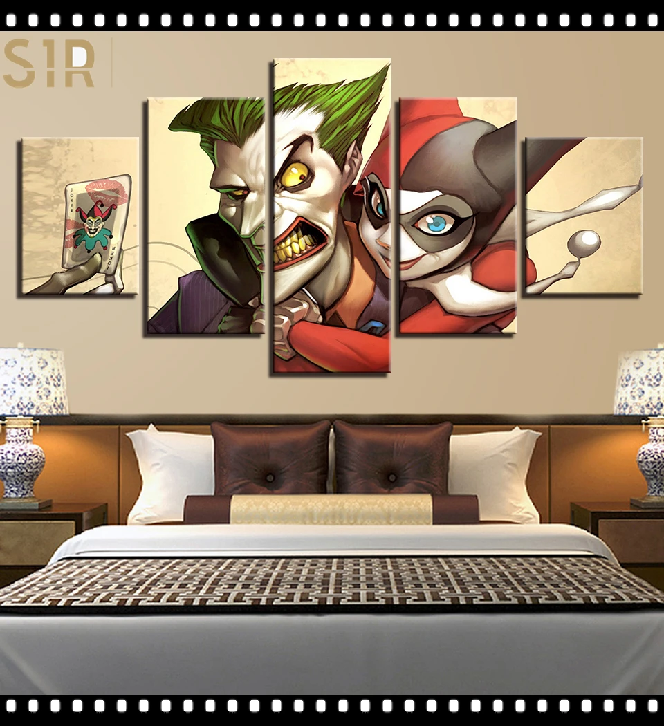 

Wall Painting Canvas Printing HD Classic Movie Animation 5 Panel Home Decoration Template Living Room Poster Anime Decor Hero