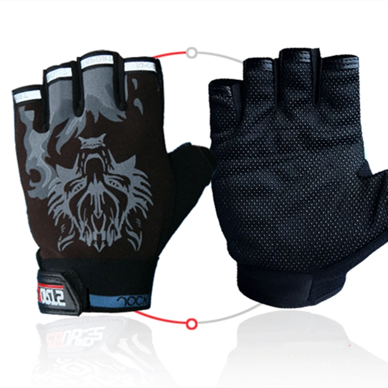 Нин скольжения вентиляция мотор велосипедные перчатки без пальцев спортивные