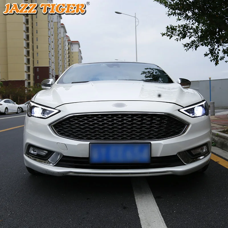 

JAZZ TIGER Car Styling LED DRL Dynamic Turn Signal Head Lamp Assembly LED Headlight For Ford Mondeo Fusion 2017 2018 2019