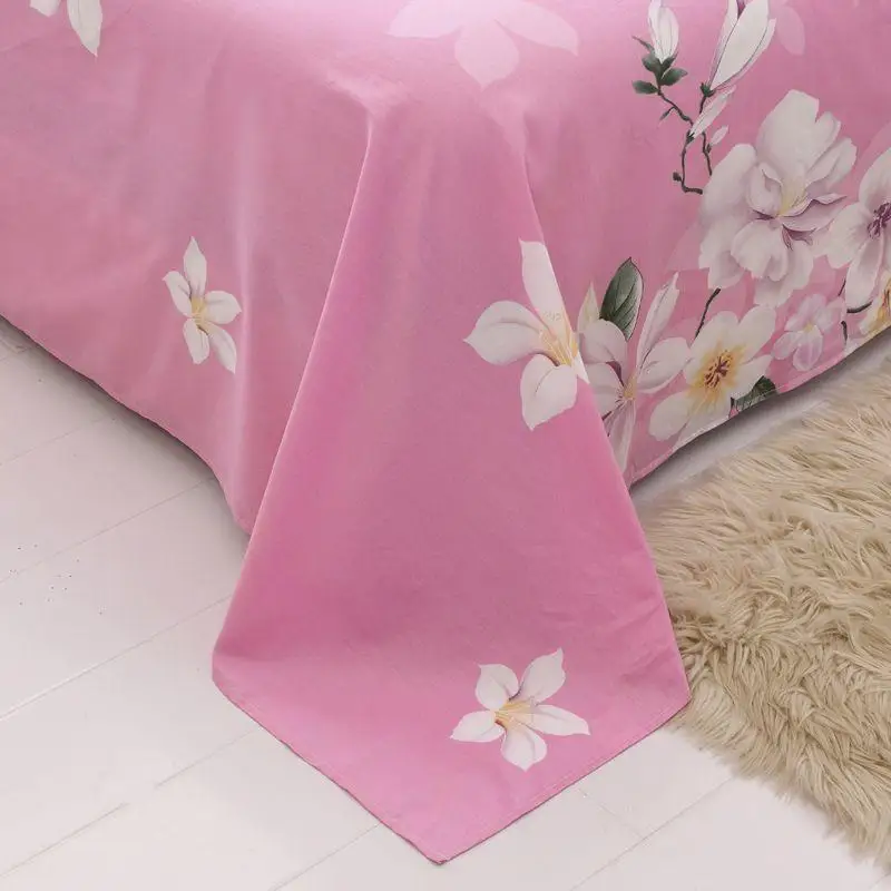 1 шт. постельное белье Двухслойное королевское чистый хлопок плоский лист цветок
