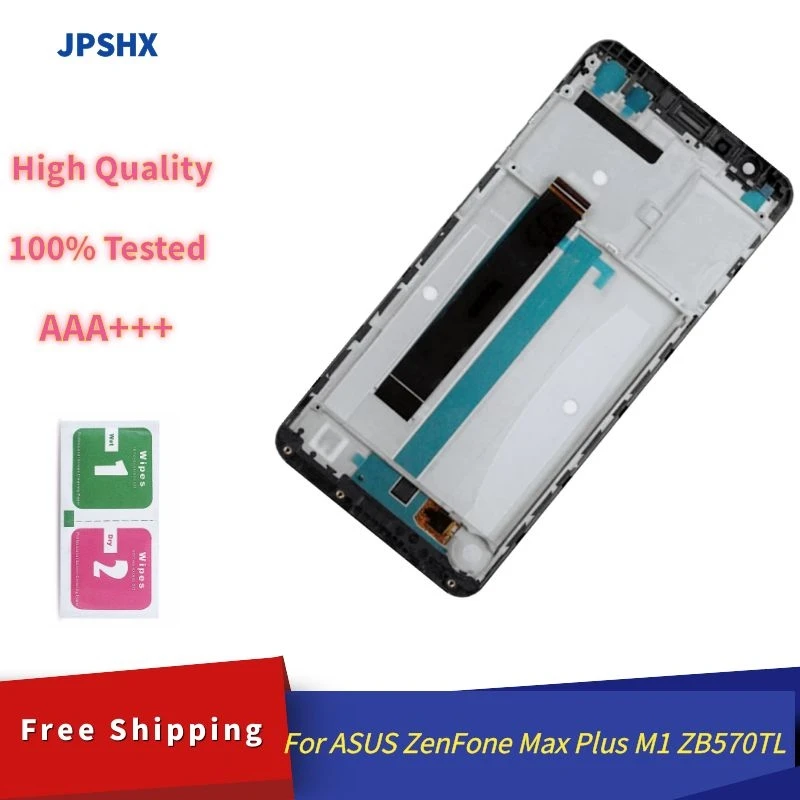 

ЖК-дисплей для ASUS ZenFone Max Plus M1 ZB570TL lcd X018DC X018D, ЖК-дисплей, сенсорный экран, дигитайзер, датчик, стекло в сборе с рамкой