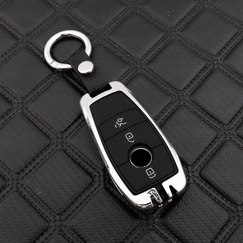

Zinc alloy Car Key Protection Case Cover for Mercedes Benz 2017 2018 E Serials E300 E200 E220 Maybach S320L S450 S350 car cover