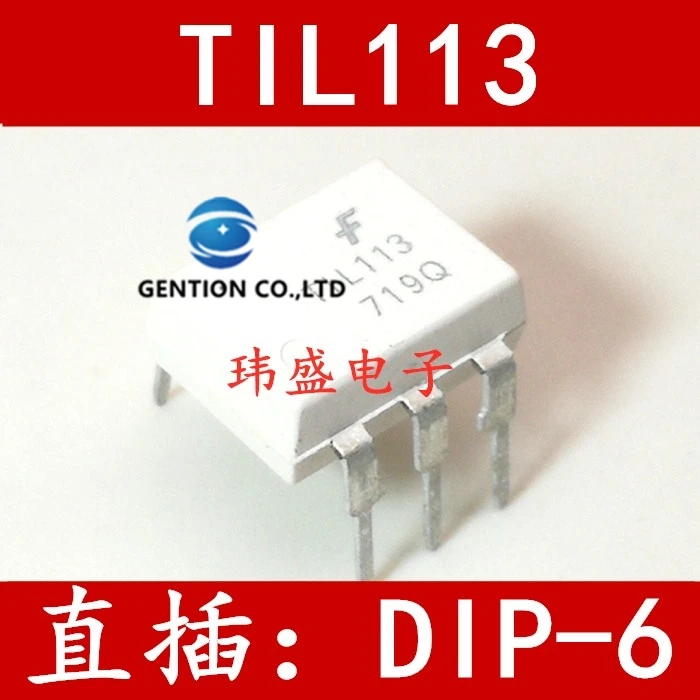 

10PCS Decoupling TIL113M DIP-6 photoelectric coupler TIL113 densities in stock 100% new and original