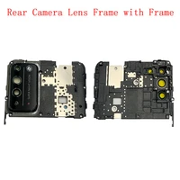 rear back camera lens glass with frame holder for huawei honor x10 5g replacement repair spare parts