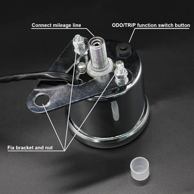 

12V Tachometer LCD Digital Universal Motorcycle Modified Instrument Odometer Speedometer Motorbike Tachometer Gauge