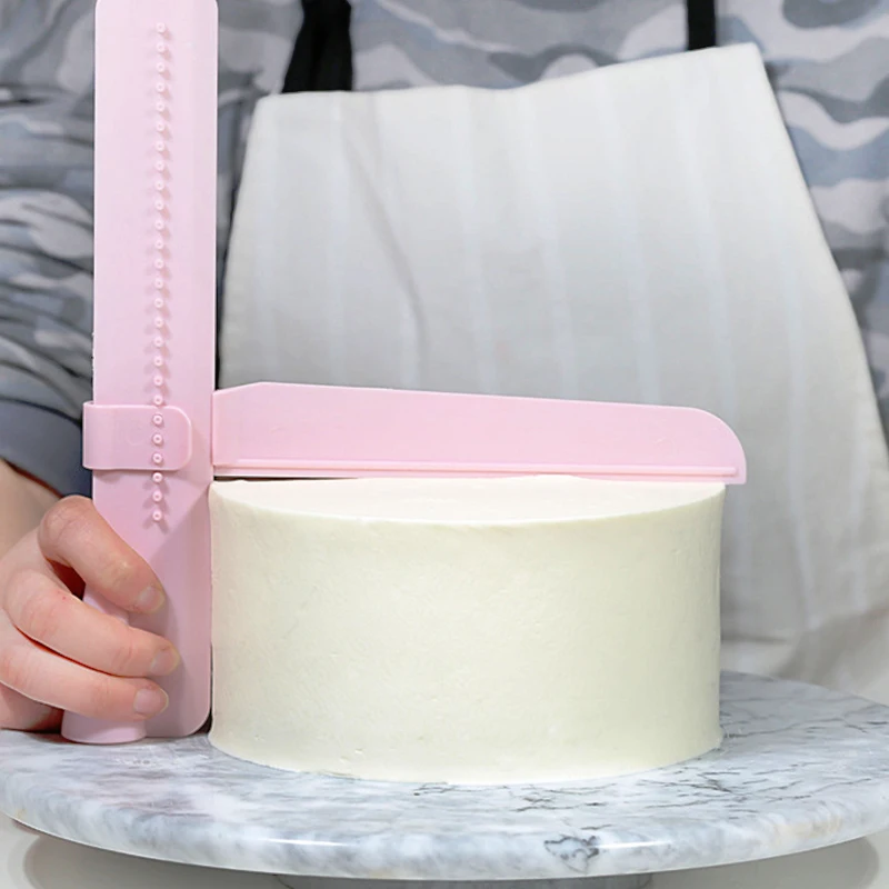 1 шт. практичный Регулируемый скребок для торта кромка боковая гладкая