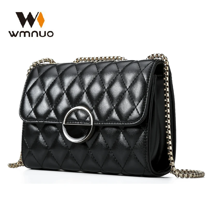 Сумка Wmnuo женская из искусственной кожи маленькая сумочка на плечо с кулоном в