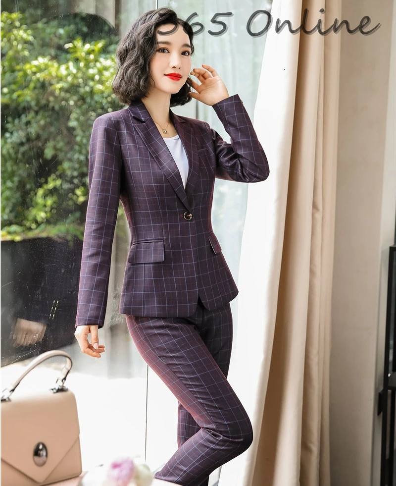 Новинка плед высокого качества ткань осень зима женские официальные деловые