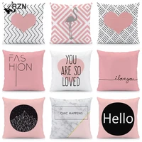 new pink geometry throw pillow case sofa home decorative pillowcase 45x45cm cushion cover cushions home decor luxury designer