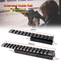 100mm125mm155mm dovetail extender riser 11mm to 20mm converter weaver scope mount picatinny rail adapter bases rifle airsoft