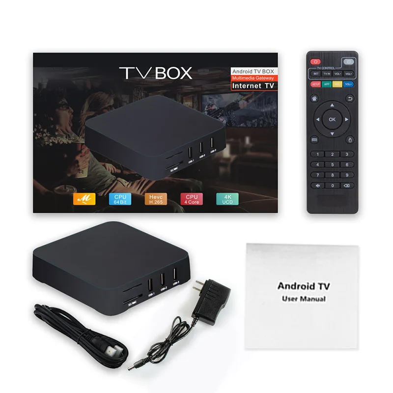 

4K HD Android 7.1 8/16GB Smart Media Player TV Boxes 2.4/5Ghz Dual Band Wi-Fi Network Set Top Boxes With IR Remote Control