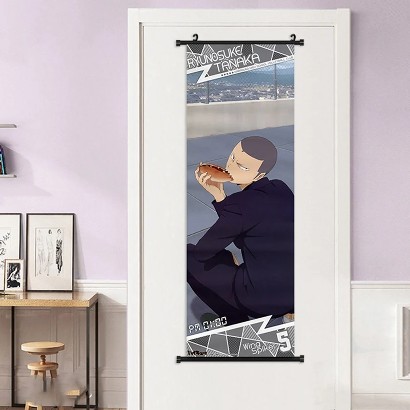 Аниме волейбол мальчик плакат прокрутки чехол накладка с мультяшным манга