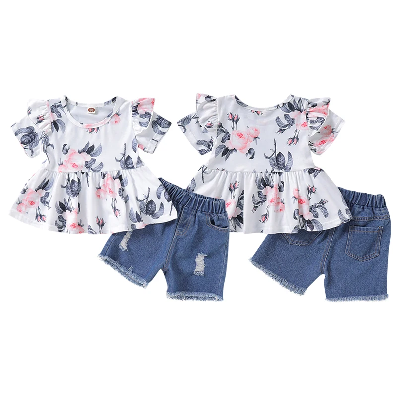 Летняя юбка пачка одежда Комплекты из 2 предметов комплекты детской одежды для