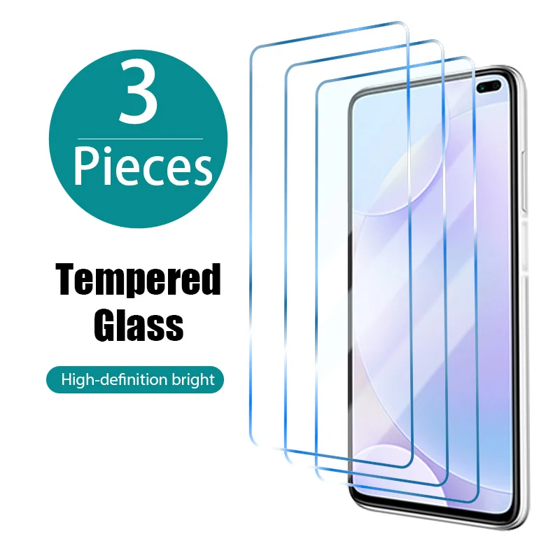 

3pcs Screen Protector for Xiaomi Redmi Note 10 9 8 7 Pro Max 10s 9s 8T Protective Glass for Redmi K40 K30 Pro Plus Ultra Glass