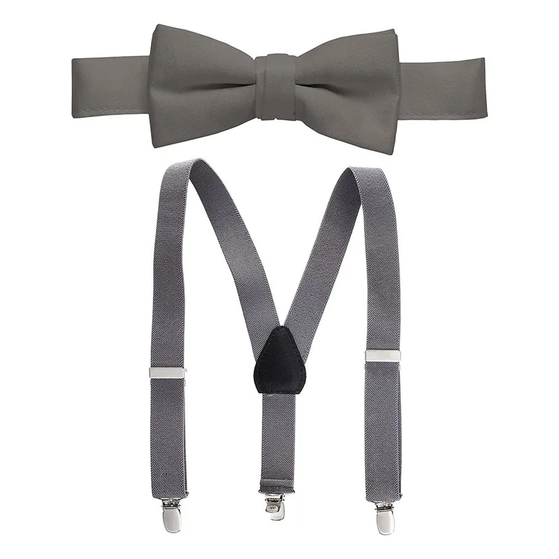 

Adult Suspender Bow Tie Set Tied Anti Drop Pants Clip Elastic Hanging Cute for Men Women Decoration