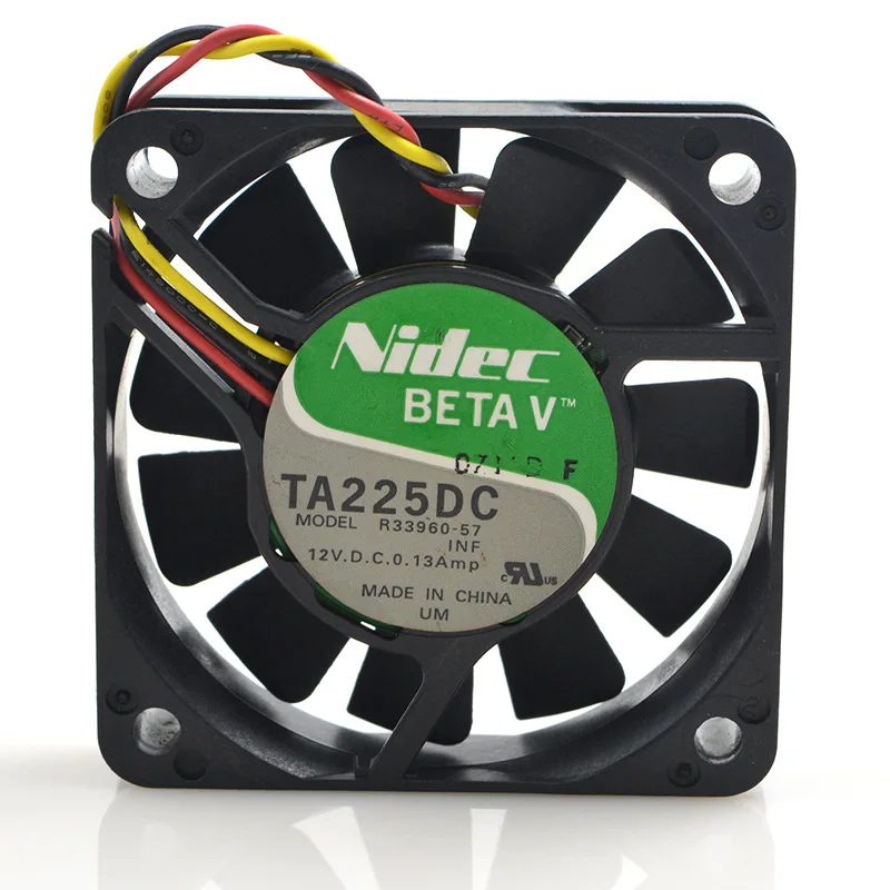 

FOR Nidec 6CM 12V 0.13A R33960-57 Dual Ball Server Mute Chassis Cooling Fan