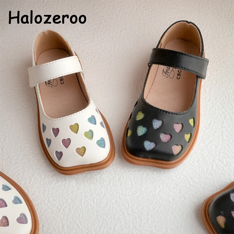 

Autumn Baby Girls Shoes Children Heart Princess Flats Toddler Bling Leather Shoes Kids Brand Black Shoes Dress Shoes Mary Jane