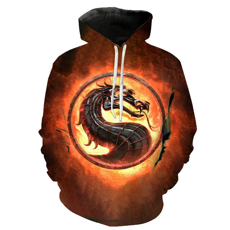 2020 новые модные толстовки с капюшоном Mortal Kombat 11 для мужчин женщин и детей Крутая