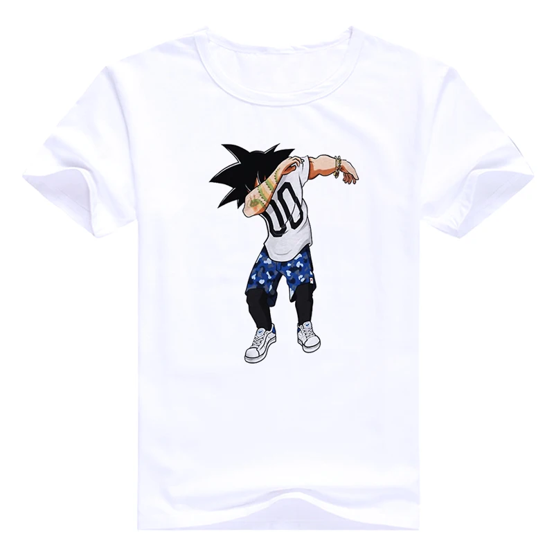 Мужская футболка Swag Dabbing с единорогом/пандой/Сон Гоку даб летняя мужская Забавный