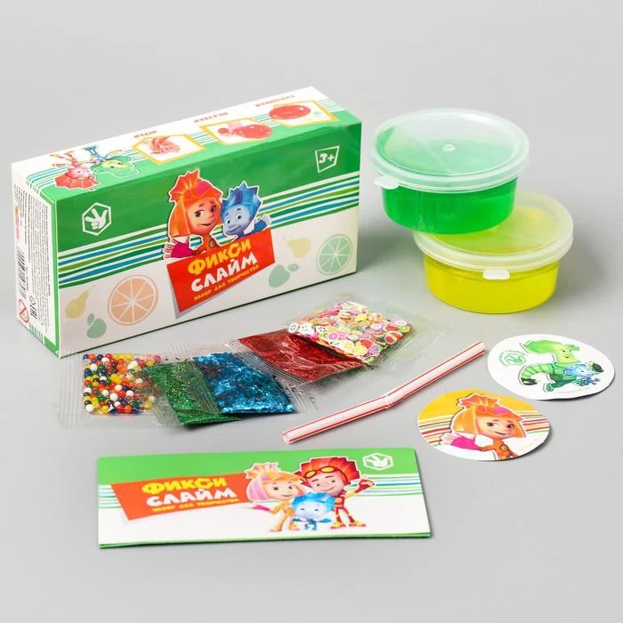 Слаймы &quotСоздай свой слайм. Сочный смузи&quot ФИКСИКИ | Игрушки и хобби