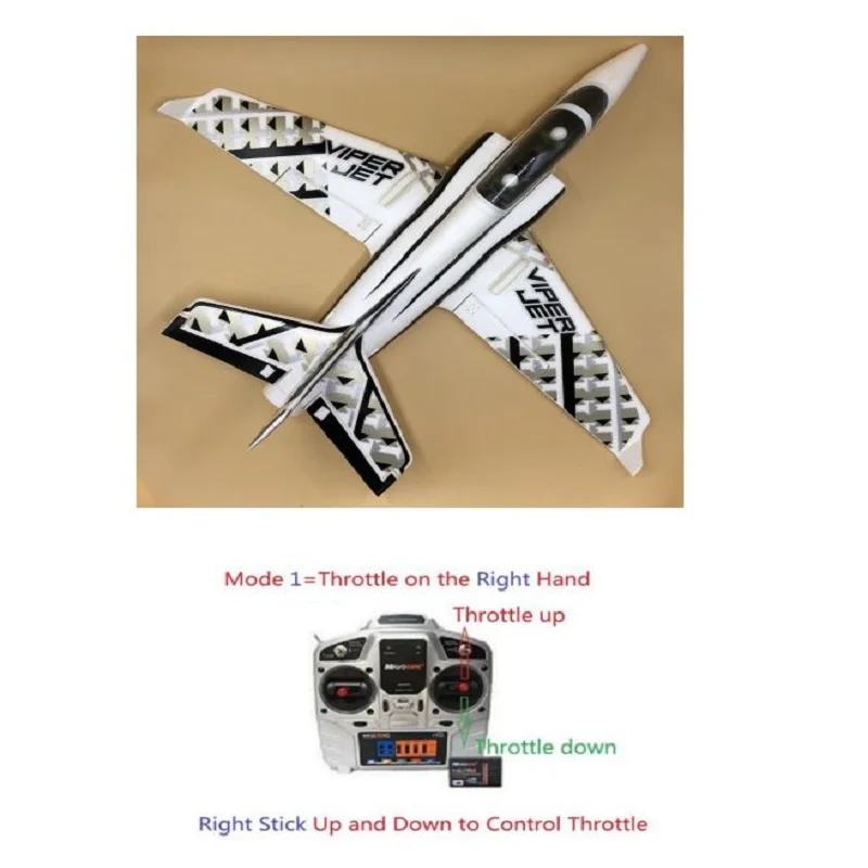 Mini Viper 50 мм RC Самолет Jet хобби EPO готов к полету RTF без батареи