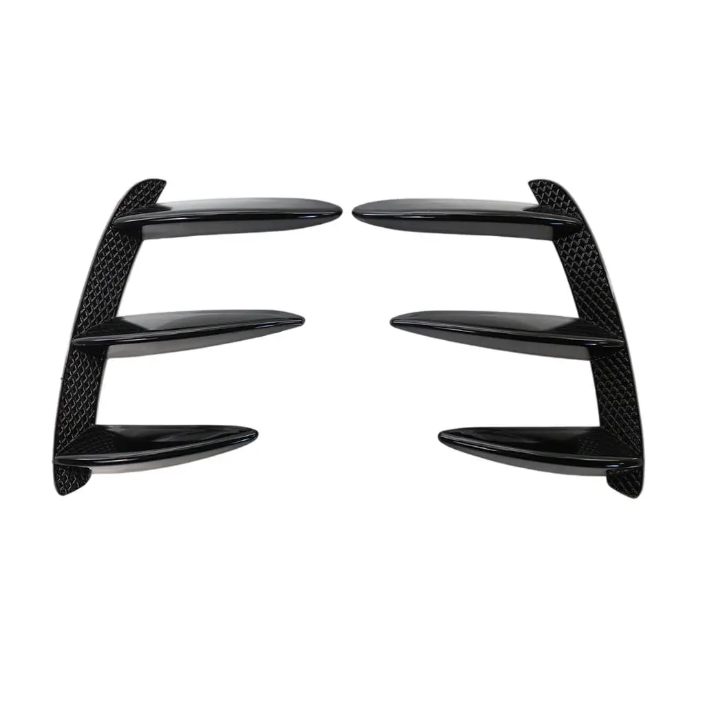 

2Pcs ABS Rear Bumper Splitter Canards Air Vent Trims fits for A250 A45 AMG
