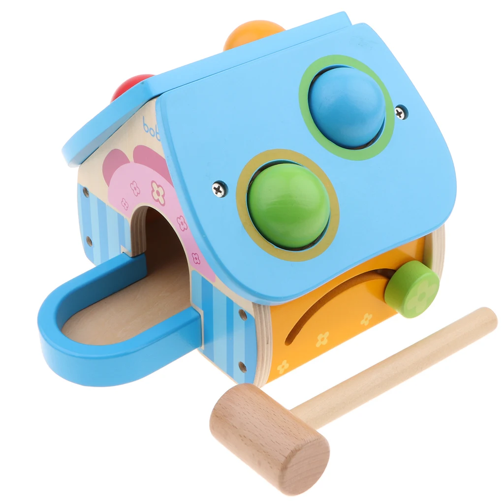 Монтессори мяч молотки цифровые часы бусины подсчета ребенка дошкольного