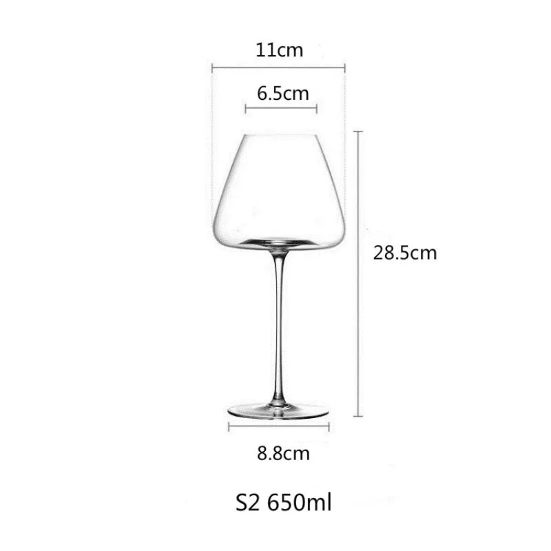 

Artwork 500-600Ml Collection Level Handmade Red Wine Glass Ultra-Thin Crystal Burgundy Bordeaux Goblet Art Big Belly Tasting Cup