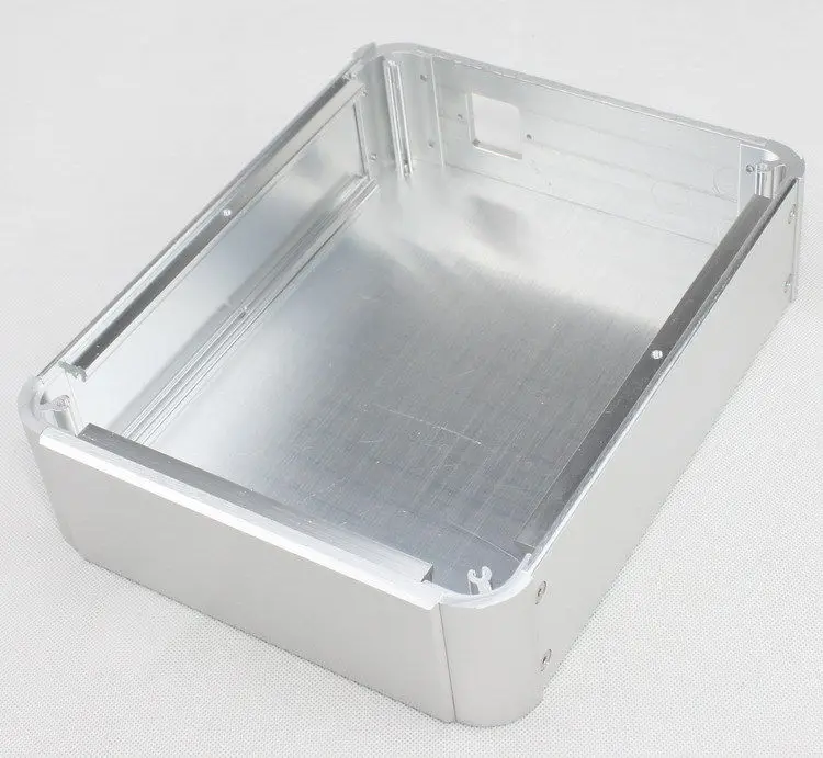 Полный Алюминий Шасси корпуса усилителя/усилитель коробка 215*70*272 мм с серебряным