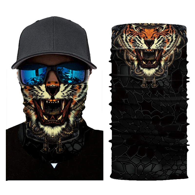 

Variety Digital 3D Magic Animal Lion Tiger Scarf Headband Neck Warmer Cycling Mask Outdoor Headgear Bandana Scarve1