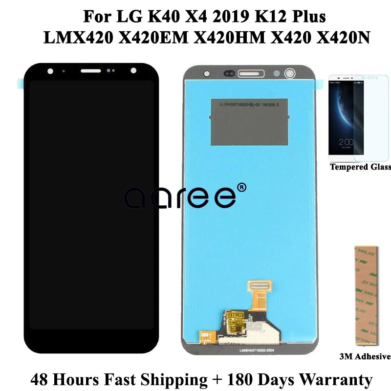 100% протестированный ЖК дисплей для LG K40 X4 2019 LMX420 экран сенсорный дигитайзер