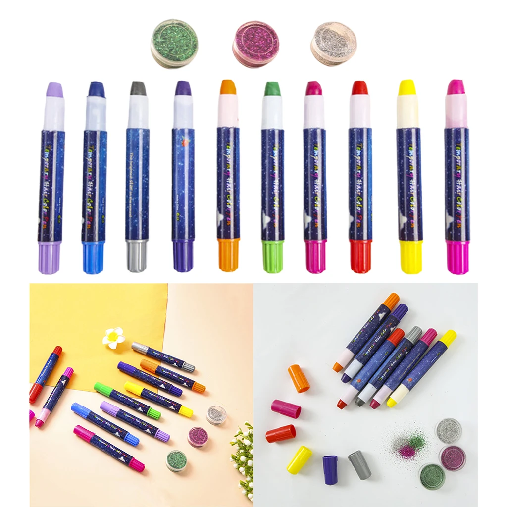 Салон дома волосы Меловые карандаши вечерние игрушки подарок краска для волос