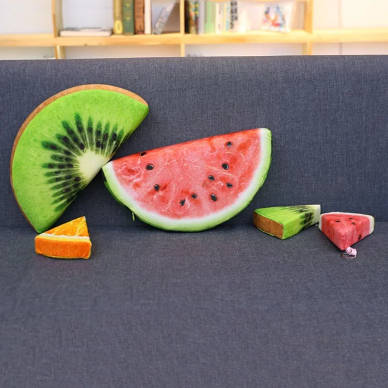Новая подушка для сна имитация фруктов овальные подушки милые стула Подушка